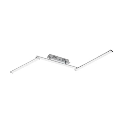 Afbeelding van EGLO Lasana 2 Plafondlamp 3 Lichts Chroom Wit