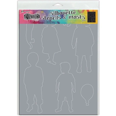 Afbeelding van Ranger Dylusions Stencils Silhouette Grandkids DYS78104 Dyan Reaveley (09 21)