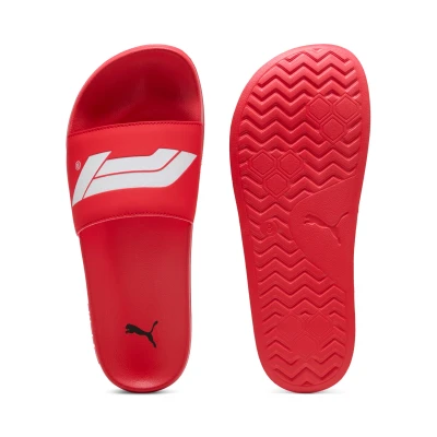 Image de PUMA Formula 1® Leadcat 2.0 Logo Slides Unisex, Chaussures, Pop Rouge/Blanc, 46