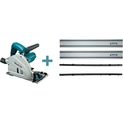 Afbeelding van Makita SP6000J1 Invalzaag incl. geleiderail in Mbox 1300W 165mm