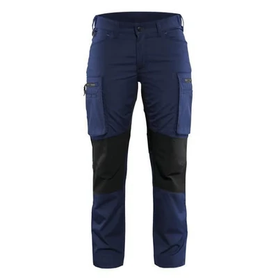 Image de Pantalon services stretch femme marine/noir