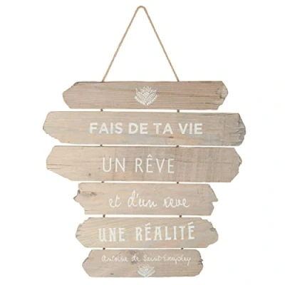 Afbeelding van Atmosphera Wanddecoratie, hout, 28 x 38 cm