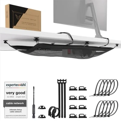 Afbeelding van kabelgoot bureau voor optimaal cable management flexibele verberg elke kabel net Ultimate Setup®