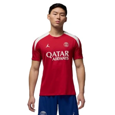 Afbeelding van NIKE psg m nk df strk ss top k 4th Training shirt replica voetbal Rood