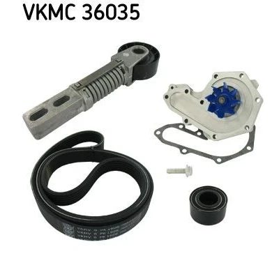 Afbeelding van Skf Poly V riemen kit incl.waterpomp VKMC 36035