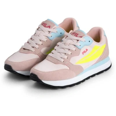Afbeelding van Fila Hypert Sneakers laag, Dames, Maat: 40, Mauve chalk acid lime Leer/ synthetisch