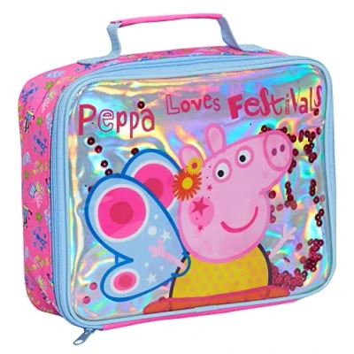 Afbeelding van Rugzak Peppa Pig Luxe Pailletten Meisje Roze School, Roze,