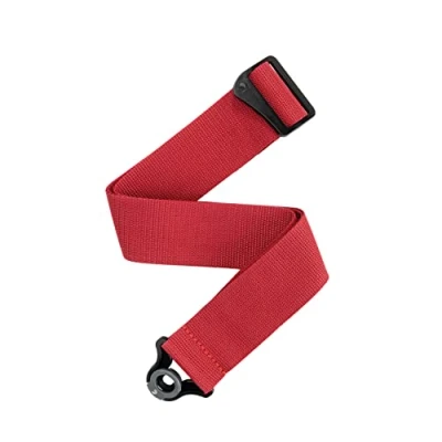 Afbeelding van D&#039;Addario PWSAL401 Auto Lock Poly Propylene Guitar Strap rood gitaarband