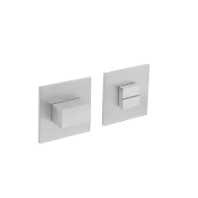 Afbeelding van Intersteel Toiletgarnituur RVS 8 mm met magneet en nokken vierkant 55x55x3