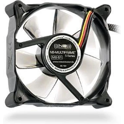 Afbeelding van NoiseBlocker Multiframe M8 S1 PC ventilator Zwart, Grijs (transparant) (b x h d) 80 25 mm