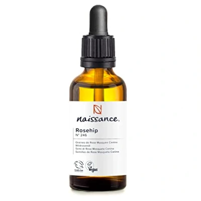 Afbeelding van Naissance Rozenbottelolie (nr. 246) 50 ml natuurlijk en koudgeperst voor de verzorging van lichaam, haar, gezicht, nagels, huid, baard, nagels veganistisch dierproefvrij