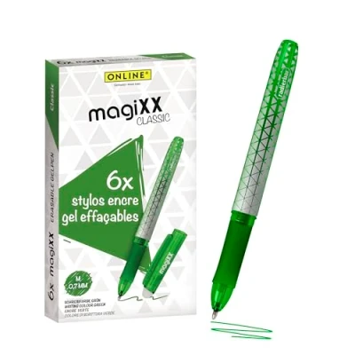 Afbeelding van Online magiXX Classic Balpen, uitwisbaar, 0,7 mm, groen, 6 stuks