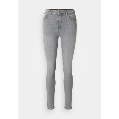 Afbeelding van ONLY Onlpower LIFE MID PUSH UP Jeans Skinny Fit, Dames, Maat: Lx34, Grey denim