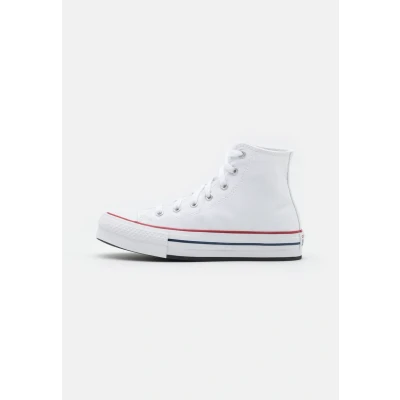 Afbeelding van Converse Chuck Taylor ALL STAR EVA LIFT Platform Unisex Sneakers hoog voor kinderen, Maat: 37.5, White/garnet/navy Textiel