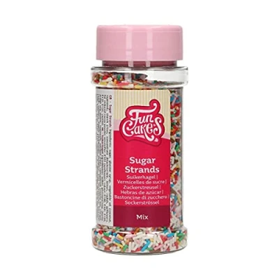 Image de FunCakes Mélange de brins sucre : saupoudrées gâteau, excellent goût, parfait pour la décoration gâteaux, les saupoudres cupcakes. 80 g.