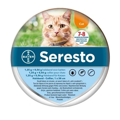 Afbeelding van Bayer Seresto Teken En Vlooienband Kat 38 CM