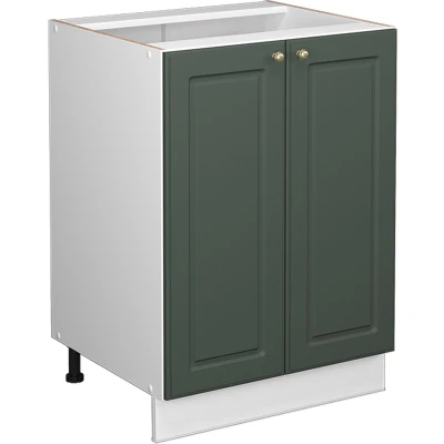 Afbeelding van Vicco Halfhoge kast Fame Line, Groen Goud Landhuis/Wit, 60 x 81.6 cm zonder werkblad