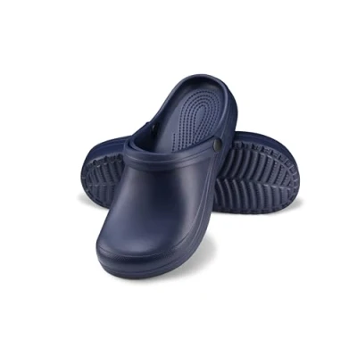 Afbeelding van ESTRO Tuinklomp voor dames, tuinklomp, sandalen, kunststof, licht, rubber, schoenen, klompen, tuinklompen, F07, Donkerblauw