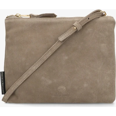 Afbeelding van Fred de la Bretoniere Bregje Schoudertas, Dames, Maat: One Size, Taupe