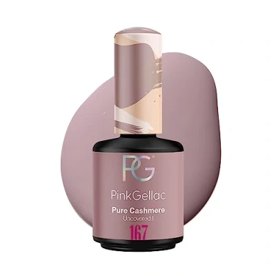 Afbeelding van Pink Gellac 167 Pure Cashmere Gellak 15ml Taupe Gel Nagellak Gelnagellak Gelnagels Producten Nails Glanzende Gelnagel