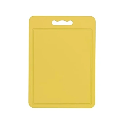 Afbeelding van Chef Aid Grote gele snijplank van polyester, veelzijdig antislip oppervlak, gemakkelijk te reinigen en vaatwasmachinebestendig met handvat, 40 x 30 cm, andere kleuropties verkrijgbaar
