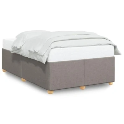 Afbeelding van vidaXL Bedframe stof taupe 120x190 cm