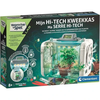 Afbeelding van Clementoni Wetenschap en Spel Hi Tech Kweekkas STEM speelgoed Broeikas Experimenteren met Planten Groene vingers Vanaf 8 jaar
