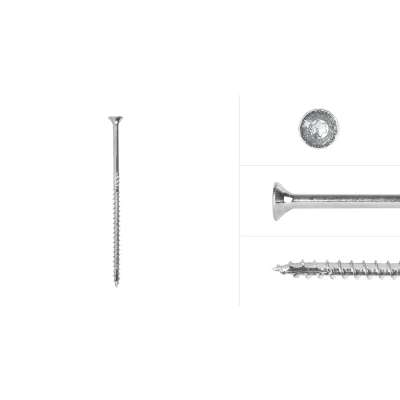 Afbeelding van Wovar Spaanplaatschroeven Verzinkt 5 x 110 mm Torx 25 met snijpunt Doos 200 Stuks