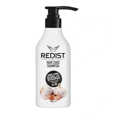 Image de Redist Garlic Hair Care Shampooing 500 ml Cheveux à l&#039;ail Cure réparatrice intensive Anti chute de pour femmes et hommes cassants, secs abîmés Sarimsak Sampuan