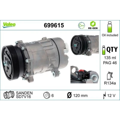 Afbeelding van Valeo Airco compressor 699615