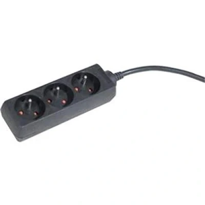 Afbeelding van Dexlan Stroomstrip 250 V wisselstroom input: power CEE 7/7 uitgangen: 3 (CEE 7/5) 1.5 m kabel zwart