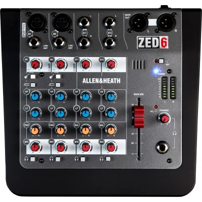 Afbeelding van Allen &amp; Heath ZED 6 Analoge mixer