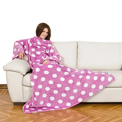 Afbeelding van Lavatelli Kanguru Deluxe Pop deken met mouwen Plaid TV Warme