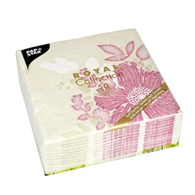 Afbeelding van Papstar, 85015 servetten &quot;Royal Collection&quot; 50 stuks gevouwen 1/4 40 x cm fuchsia &quot;Annabel&quot;