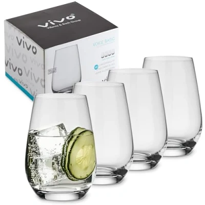 Afbeelding van like. by Villeroy &amp; Boch Group Voice Basic, longdrinkglas set, 4 dlg., 397 ml, Kristalglas