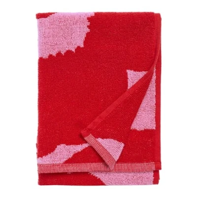 Afbeelding van MARIMEKKO Unikko Gastendoek katoenen badstof (rood) Bloemenmotief 50,8 x 30,5 cm