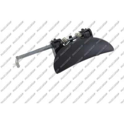 Afbeelding van PRASCO PG0098001 Deurgrepen Buiten, Rechts voor Zwart PEUGEOT: 206 Hatchback
