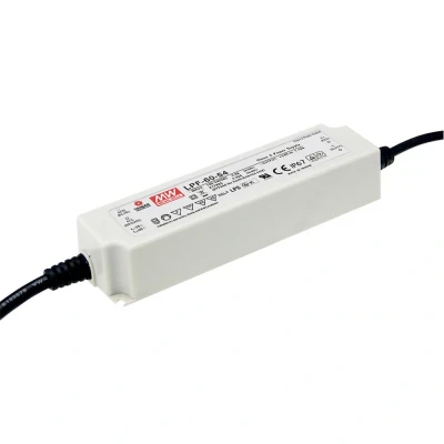 Afbeelding van Mean Well LPF 60 24 LED driver, transformator Constante spanning, stroomsterkte W 2.5 A 14.4 V/DC Niet dimbaar, PFC schakeling,