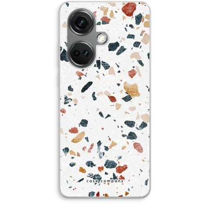 Afbeelding van Case Company® hoesje geschikt voor OnePlus Nord CE 3 Terrazzo N4 Soft Cover Telefoonhoesje Bescherming aan alle Kanten en Schermrand