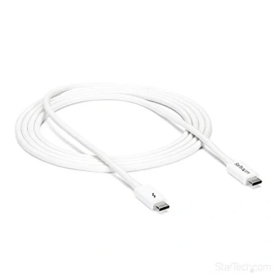 Afbeelding van StarTech 2 meter Thunderbolt 3 USB C kabel 20 Gbps wit