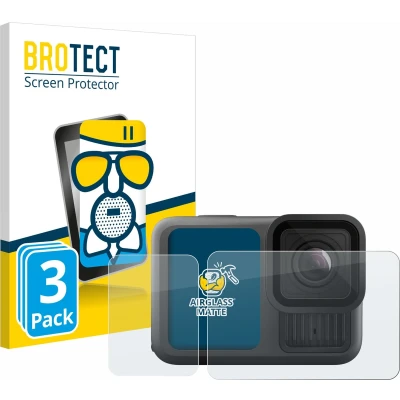Afbeelding van BROTECT Screenprotector voor GoPro Hero 13 Black Folie Beschermfolie Beschermglas matte (3 Stuks)