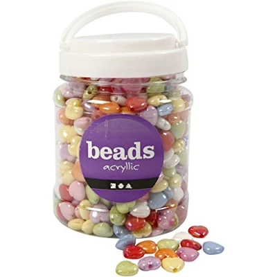 Afbeelding van Creativ Company Hart Kralen in Pot, 700ml