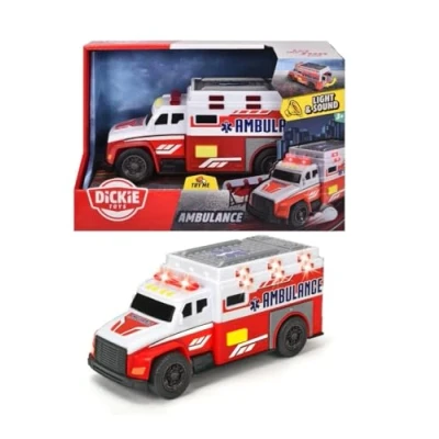 Afbeelding van Dickie Toys Ambulance 15 cm Licht en Geluid Speelgoedvoertuig