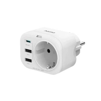 Afbeelding van Hama Meerv. Stekkerdoos 4X V. Stopcontact 1 Usb C Pd 2 A Geaard 20W