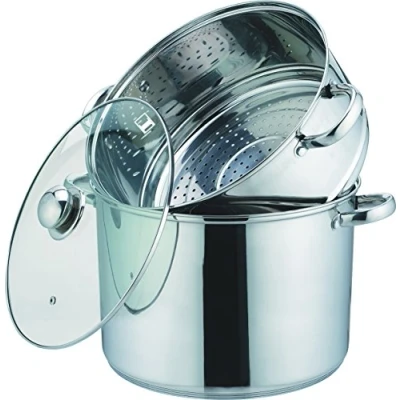 Afbeelding van Couscouspan couscoussier Inox 8 liter