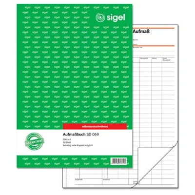 Afbeelding van Sigel, Formulier, Meetboek Formulierenboek SD069 (50 x)
