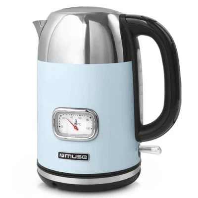 Afbeelding van Muse MS 020 DV Draadloze elektrische waterkoker, 1,7 liter, pastel blauw