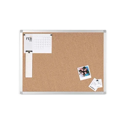 Afbeelding van BoardsPlus prikbord van kurk, 60 x 45 cm, aluminium frame