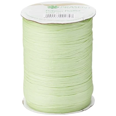 Afbeelding van C.E. Pattberg Präsent 100 m biologisch afbreekbare raffia rolband, limoengroen