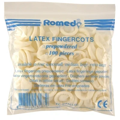 Afbeelding van Romed Vingercondooms Latex L 100st